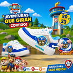 TENIS PAW PATROL CON JUGUETE GIRATORIO