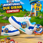 TENIS PAW PATROL CON JUGUETE GIRATORIO